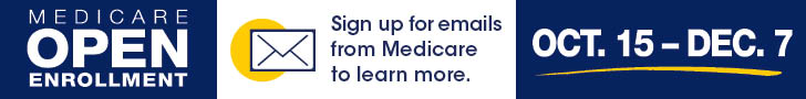Sign up for emails to get the latest updates from Medicare.