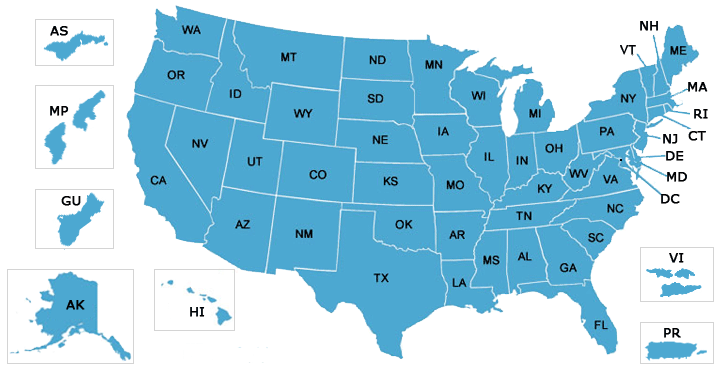 11x17 Map Of United States Map of the United States