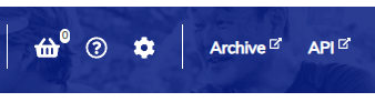 The Archive Button in the top navigation