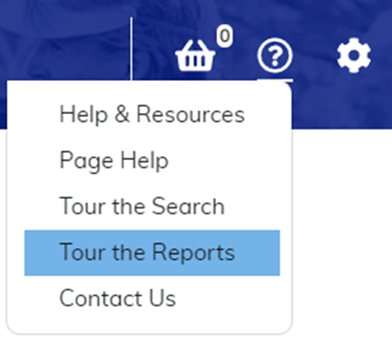 Accessing Help on the Reports Page