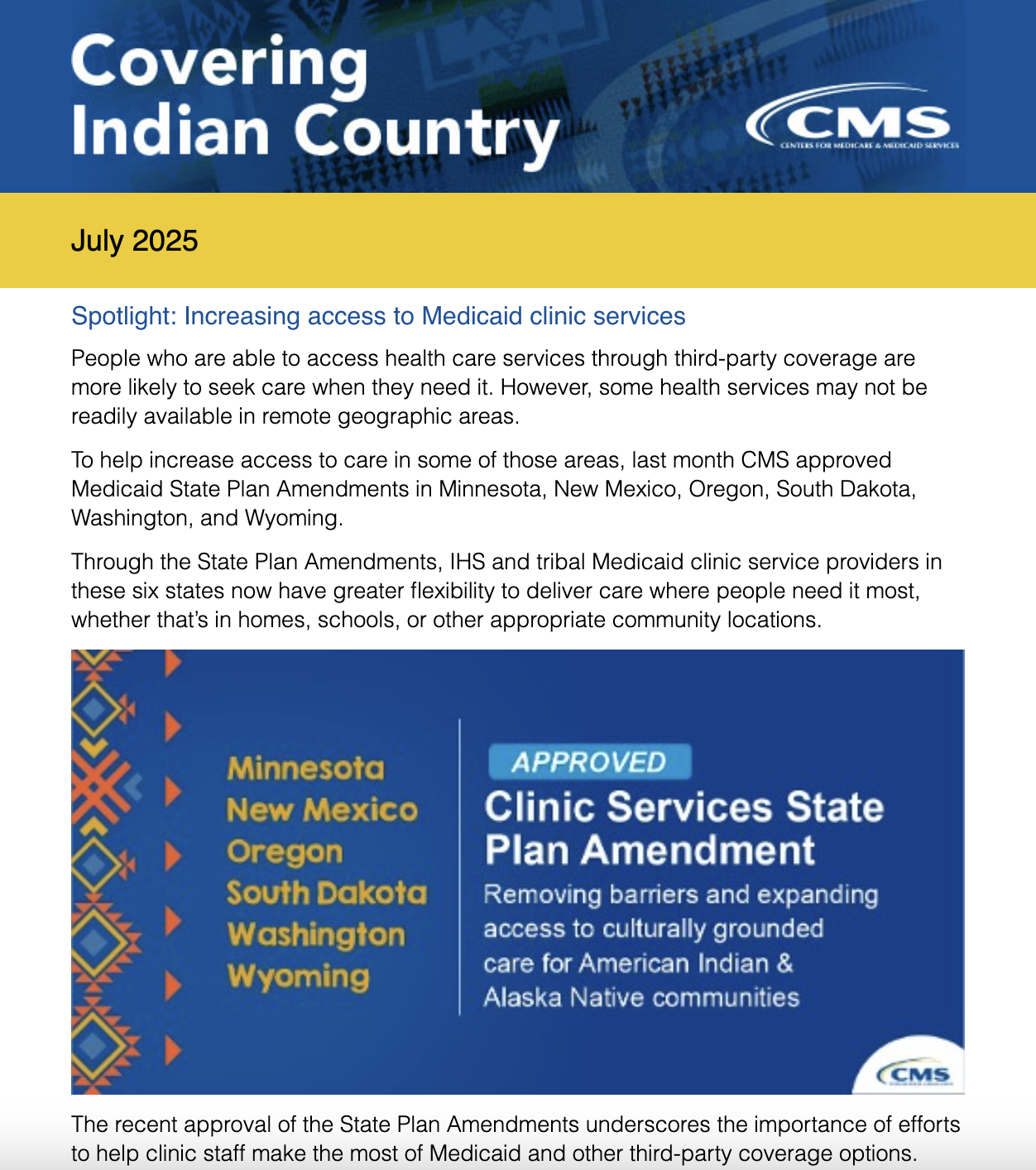Covering Indian Country – July 2025