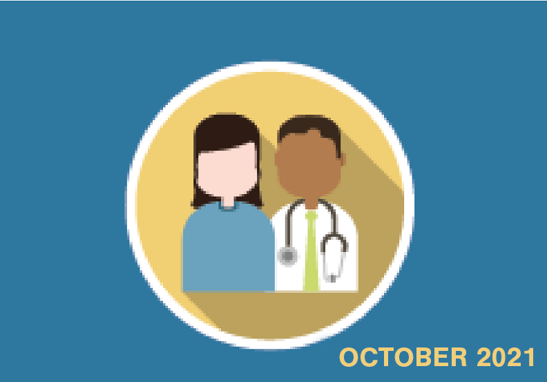 Illustration of a doctor and a patient