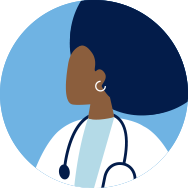 icon of an african american female doctor