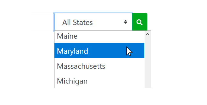 Example of selecting a state