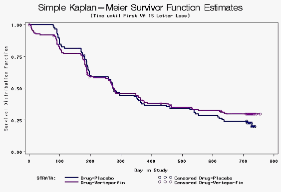 Simple Kaplan-Meier Survivor Function Estimates
