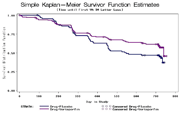 Simple Kaplan-Meier Survivor Function Estimates
