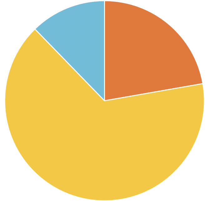 Image of a Pie Chart Depicting Payments by Category