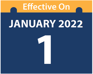 Effective on January 1 2022