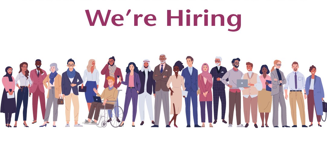 We're Hiring - Illustration of a group of people