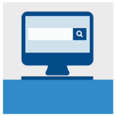 CPI Open Payments - Search the Data image of a computer screen with a search icon on it