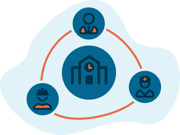 Abstract illustration of an org structure