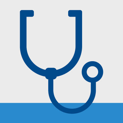CPI Open Payments - stethoscope Image of a blue stethoscope with a grey background
